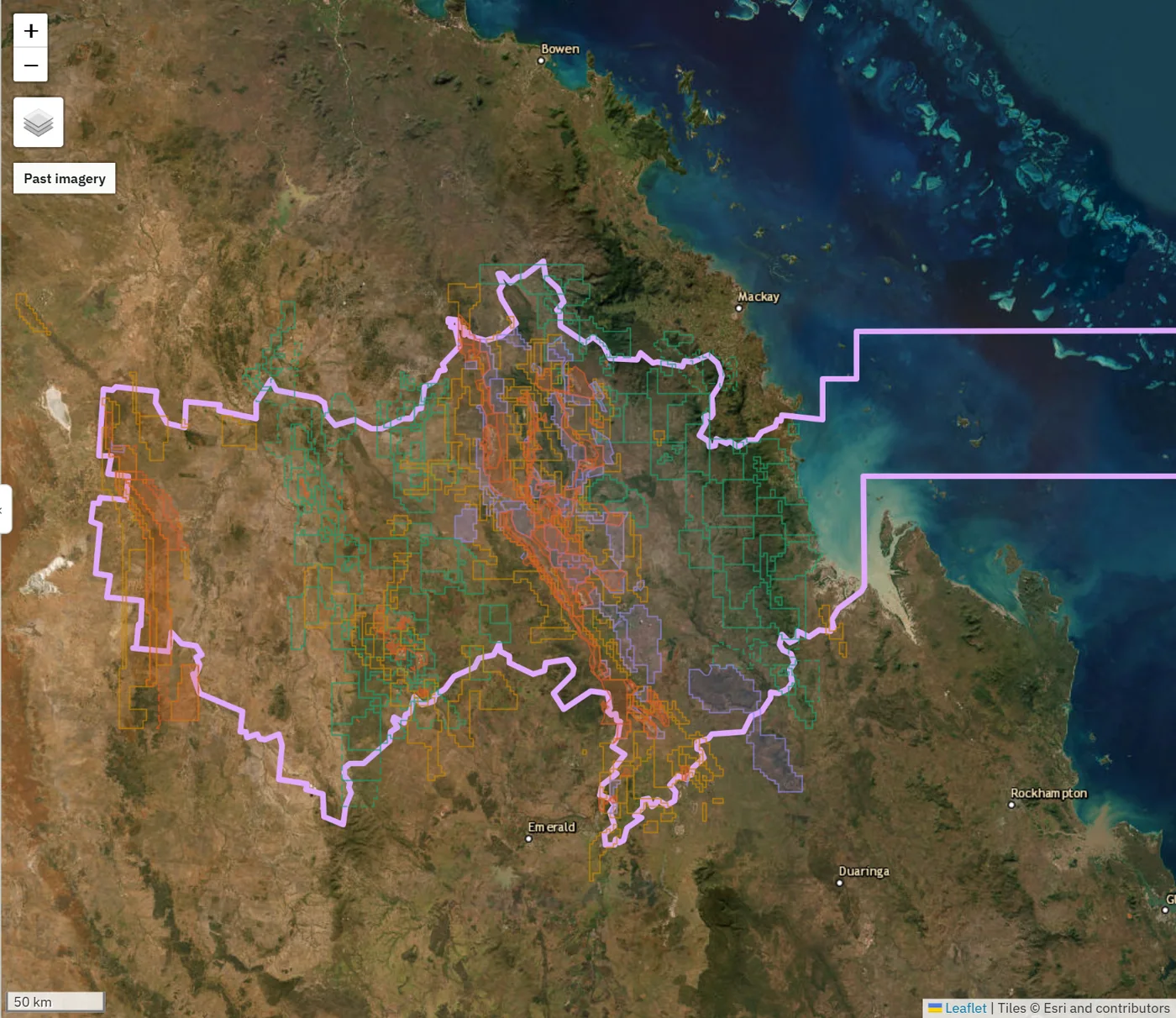 Tenures in the Isaac Region council area